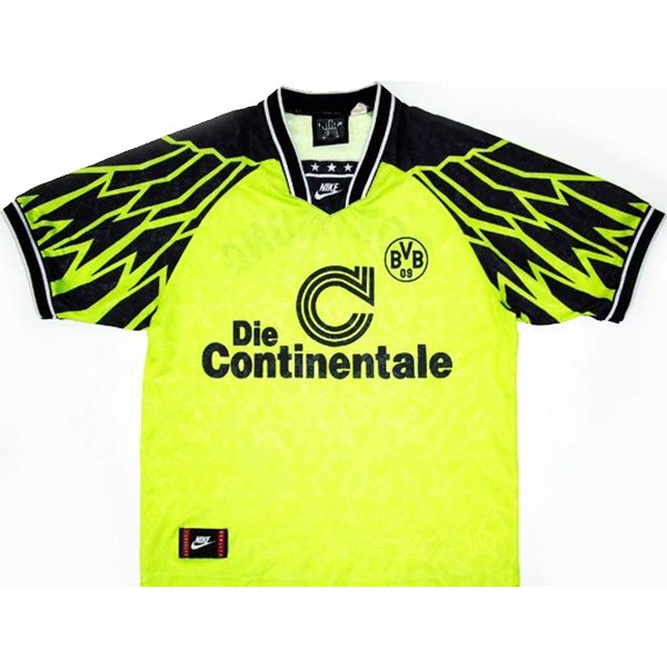 Tailandia Camiseta Borussia Dortmund Replica Primera Ropa Retro 1994 1995 Amarillo